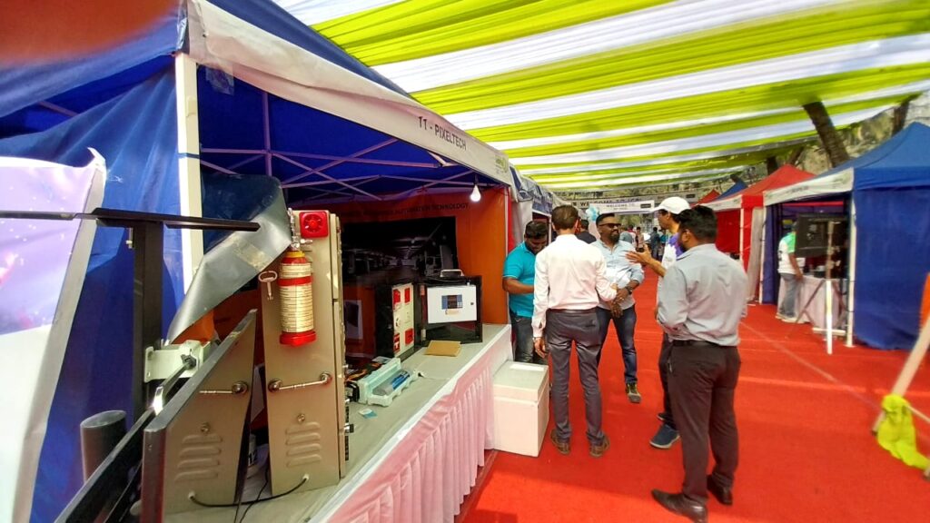 Display of Fire safety solutions stall by Pixel Distributor at BNI ICPL 2022