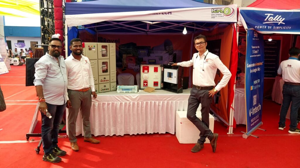 Display stall by Pixel Distributor fire safety products at BNI ICPL 2022